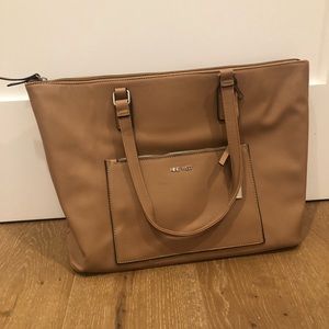 Beige Nine West Tote Bag